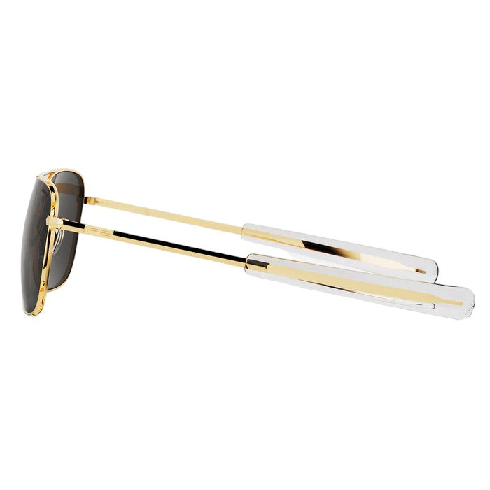 Randolph Engineering Unisex AF055 Gold 23k Outlet sunglasses Metal Gold Grey Squared Norma