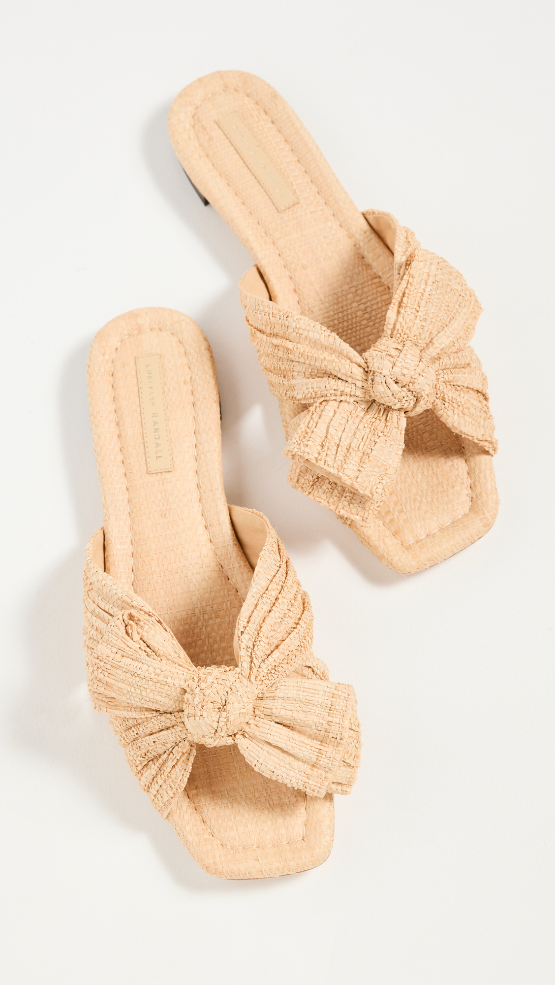Daphne Pleated Knot Flat Sandals