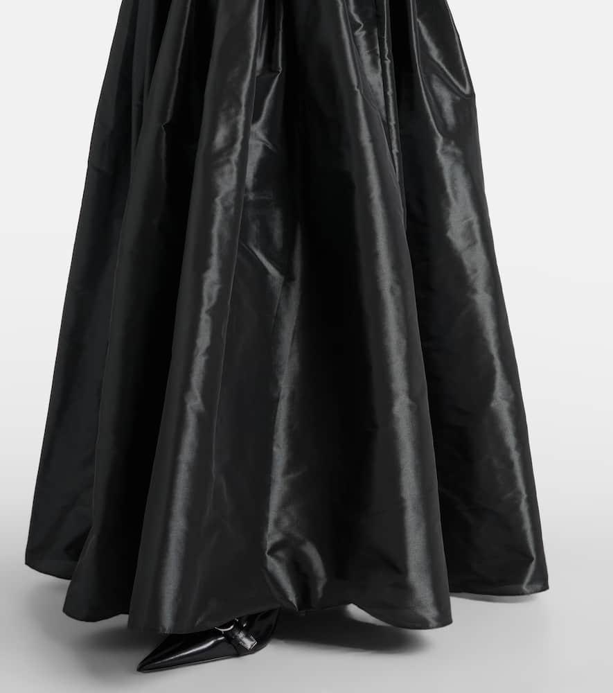 Bustier taffeta gown