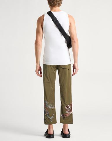 Man Pants Military green Size M Polyester, Cotton