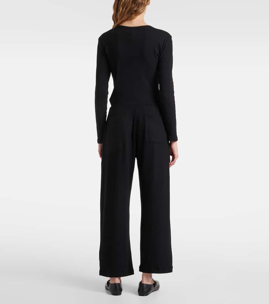 Lauren jersey wide-leg sweatpants