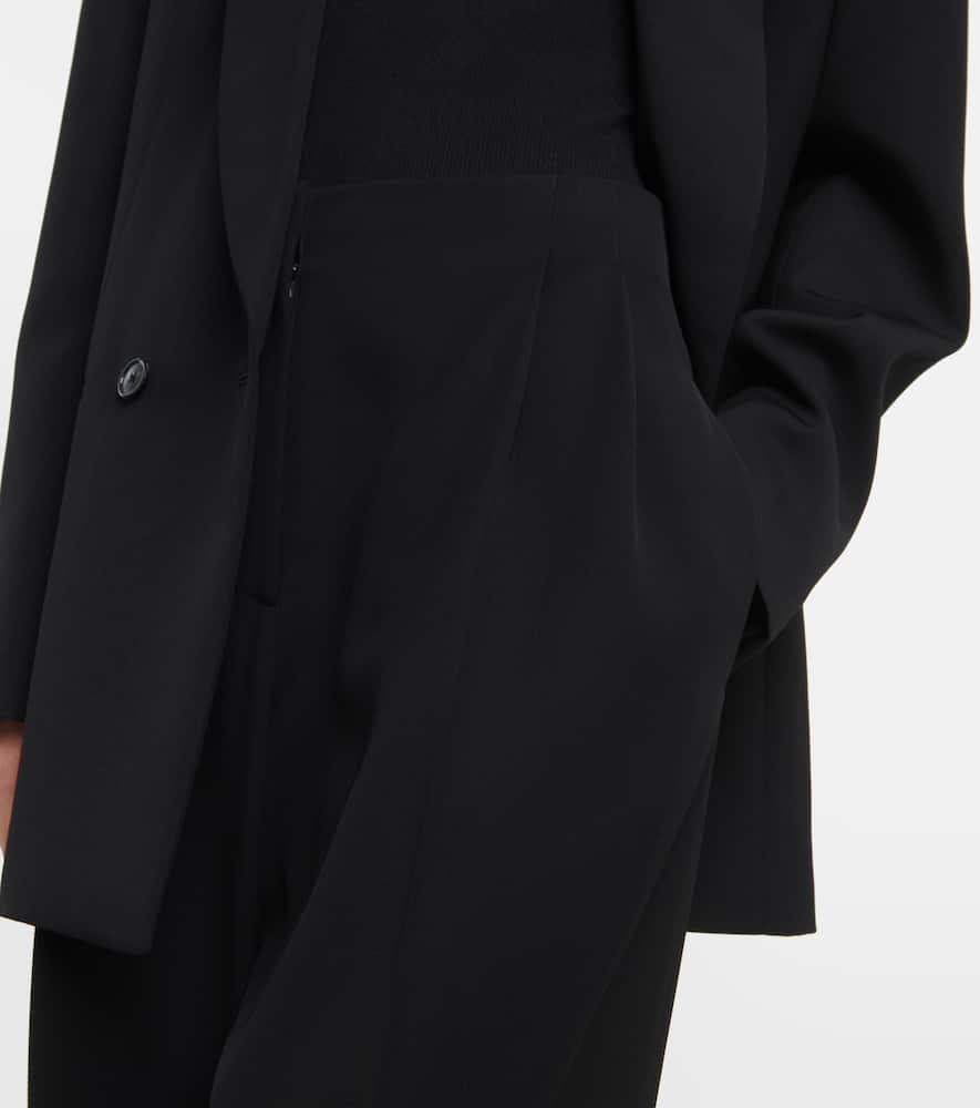 Lonan virgin wool wide-leg pants