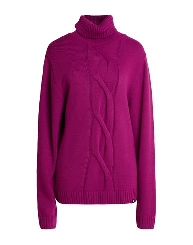 Man Turtleneck Mauve Size M Acrylic, Wool