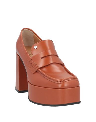 Woman Loafers Rust Size 9 Leather