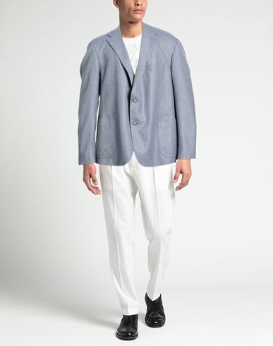 Man Blazer Light blue Size 38 Virgin Wool, Cashmere