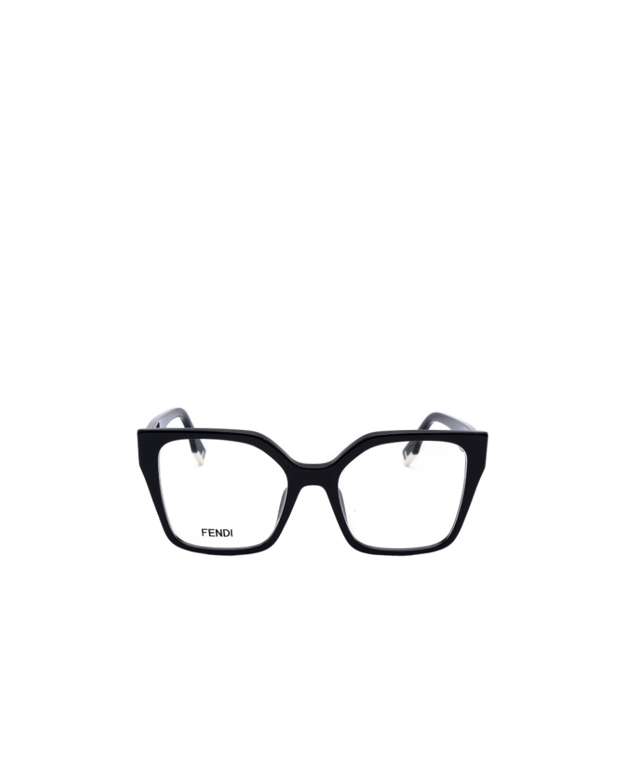 Tortoiseshell-effect square-frame glasses