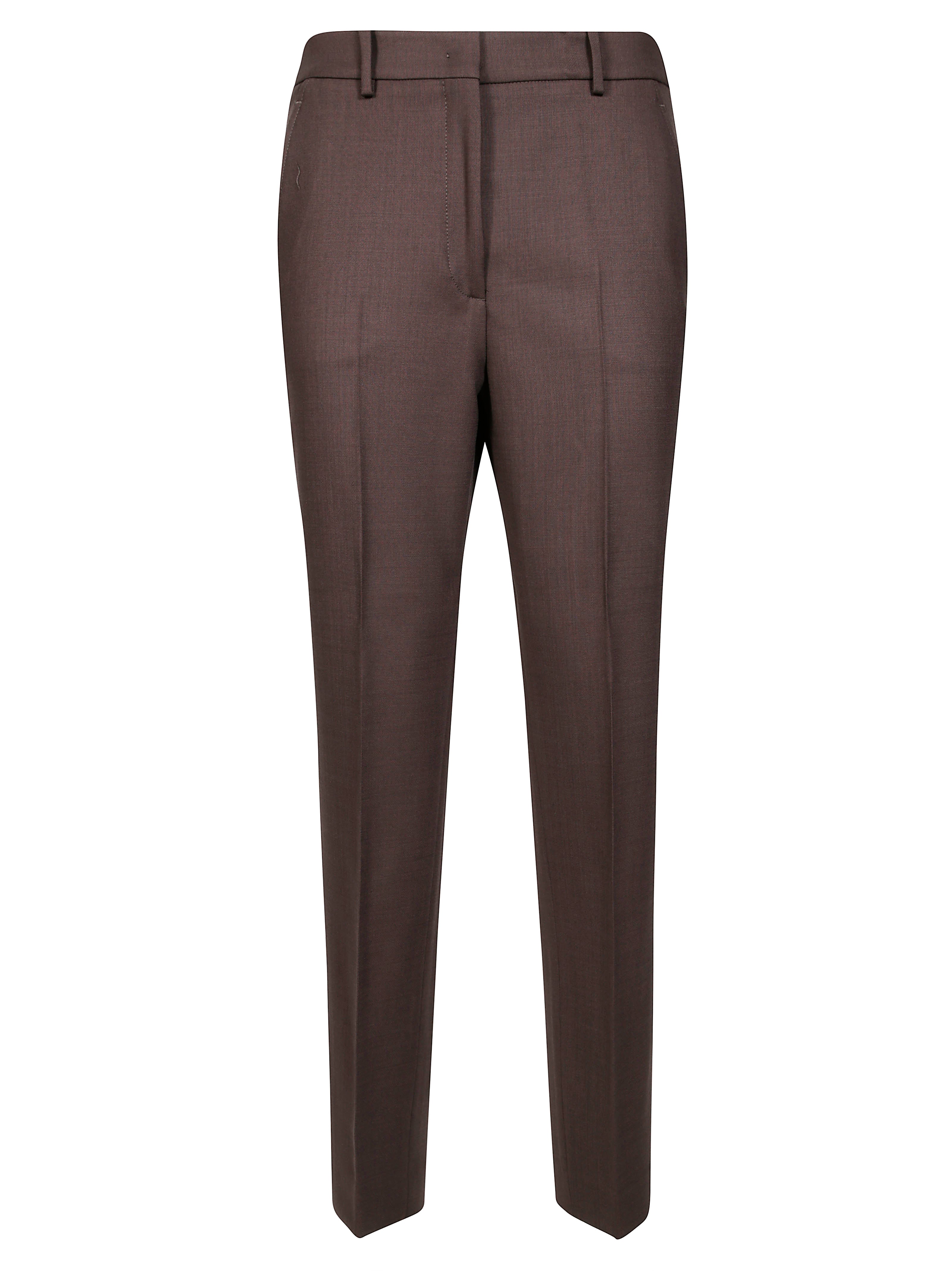 Elastic-Waist Straight-Leg Trousers