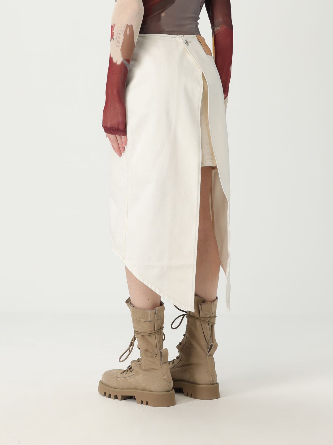 Skirt JW ANDERSON Woman color White