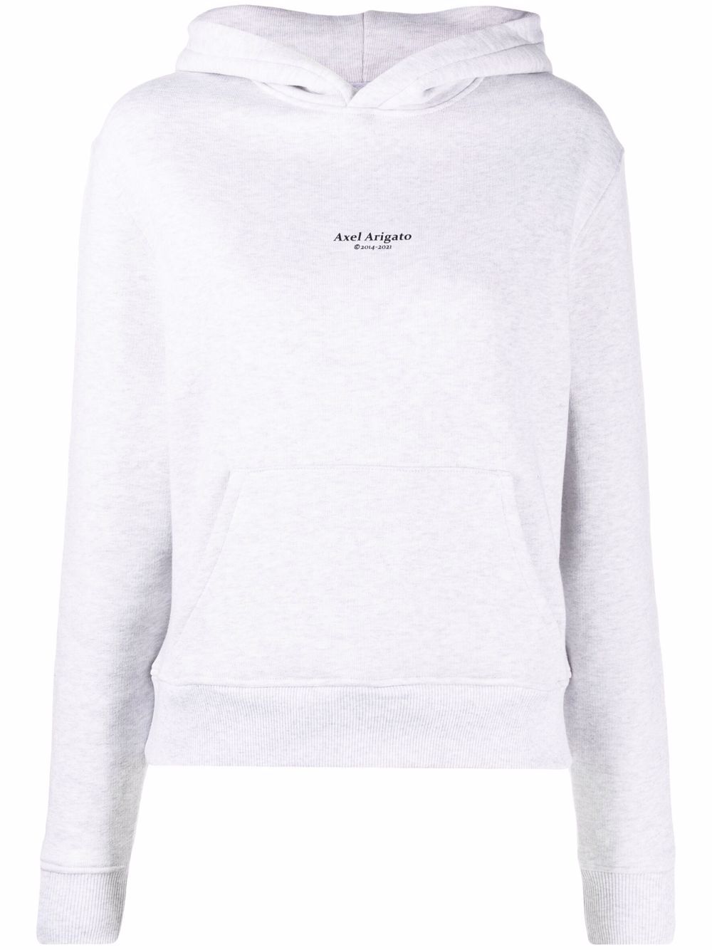 Logo-print organic cotton hoodie - Grey