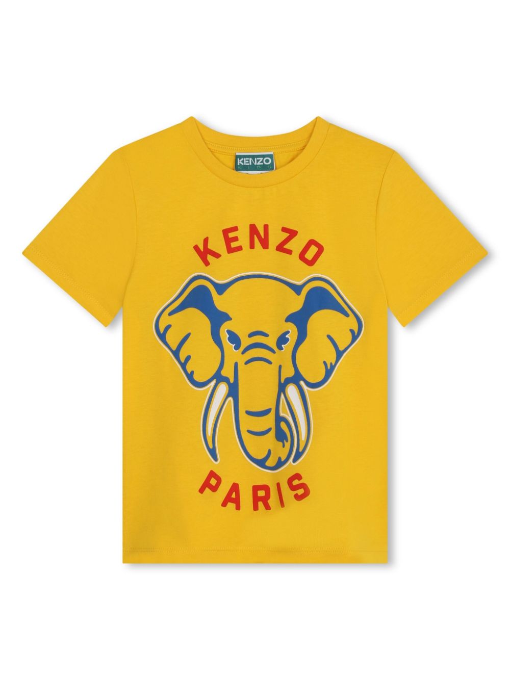 Logo-print organic cotton T-shirt - Yellow