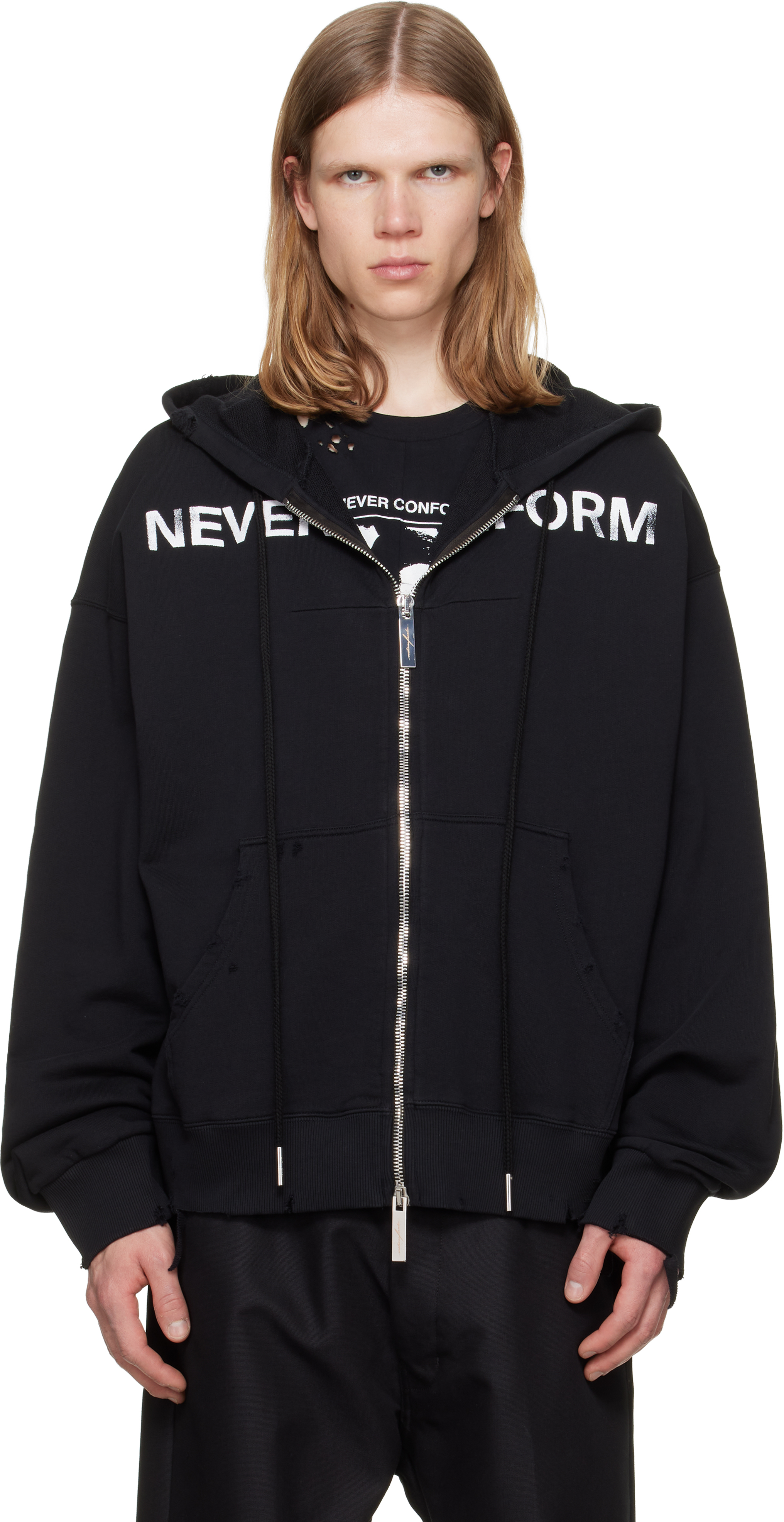 Black 'Never Conform' Hoodie