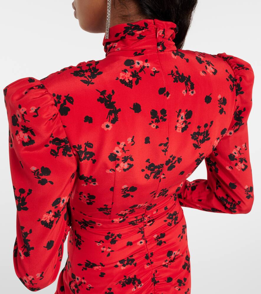 Floral silk minidress
