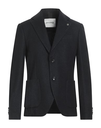 Man Blazer Midnight blue Size 36 Polyester, Virgin Wool, Acrylic