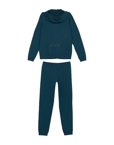 Kid Boy Tracksuit Deep teal Size 16 Cotton, Elastane