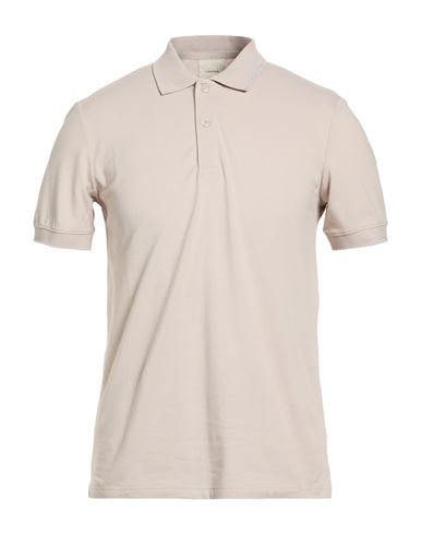Man Polo shirt Beige Size XXL Cotton, Polyester, Elastane