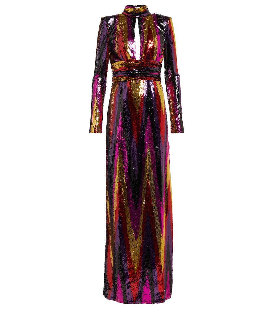 Rebecca Vallance Kaia zig-zag gown