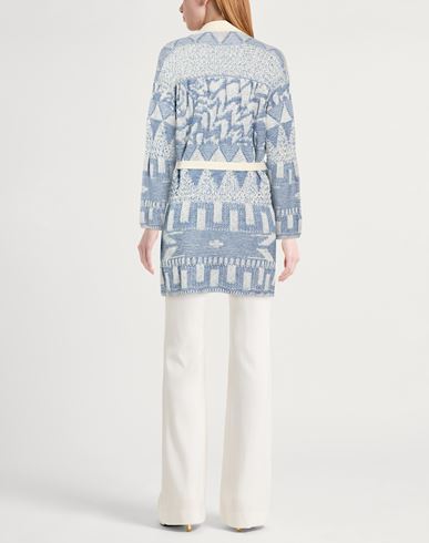 Momoní Woman Cardigan Sky blue Size S Cotton