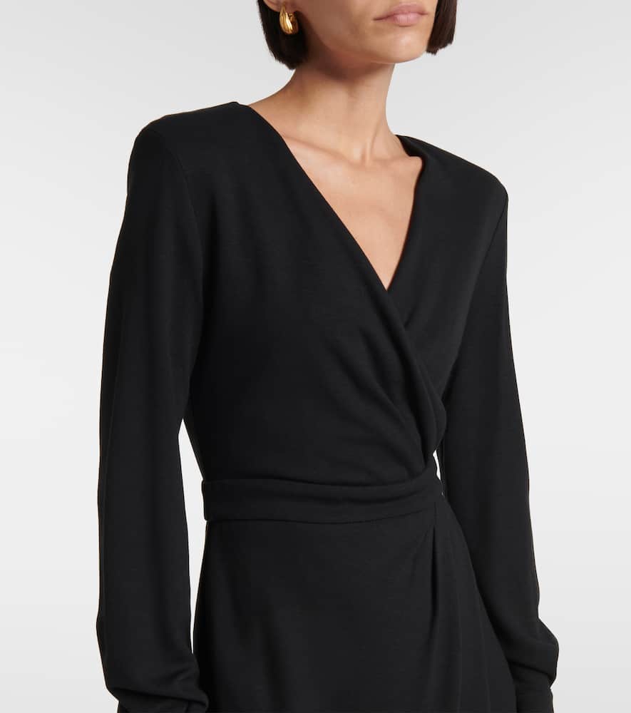 Virtus gathered jersey midi dress