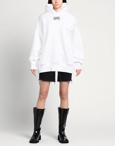 Woman Sweatshirt White Size S Cotton