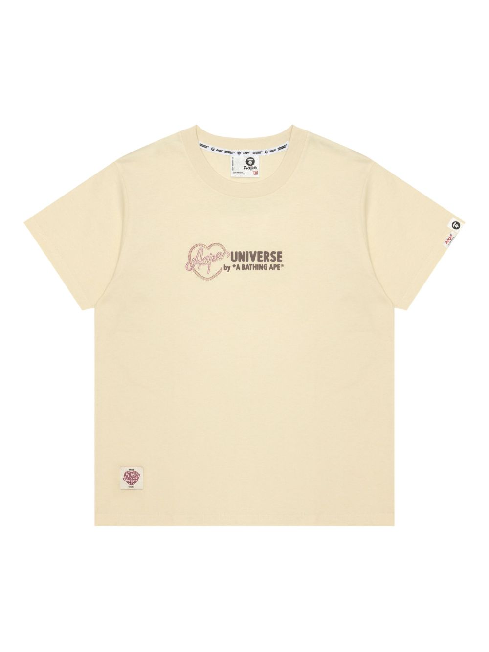 AAPE BY *A BATHING APE® logo-patch T-Shirt - Neutrals