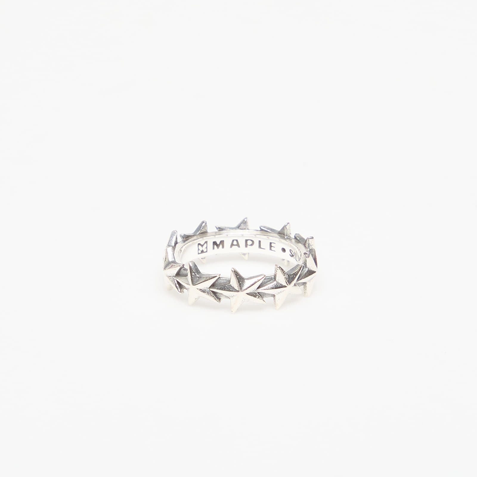 MAPLE Star Ring Medium Silver
