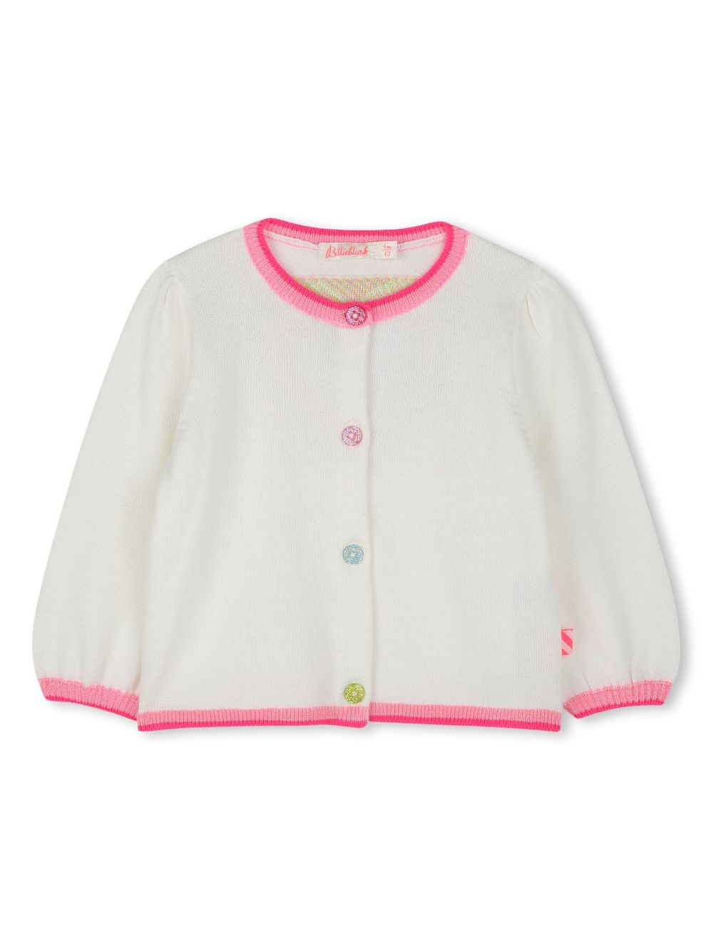 Heart-detail cardigan - White