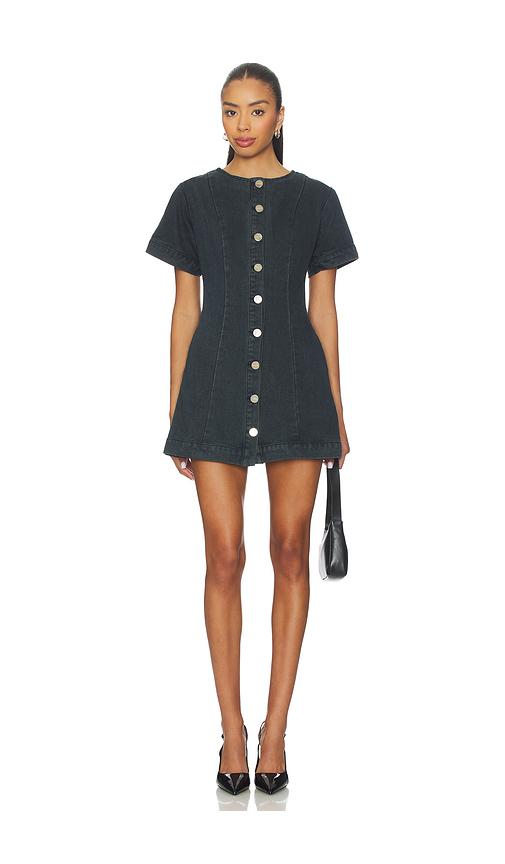 SNDYS Tilla Denim Mini Dress in Blue. XXS. Also in L, M, S, XL