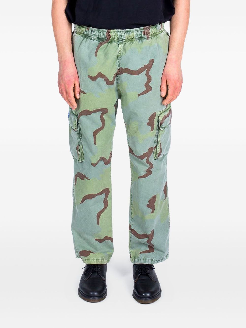 Mount camouflage-print cargo trousers - Green