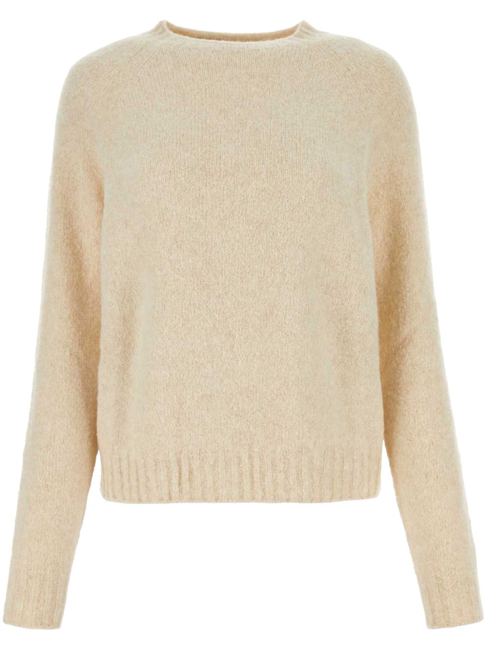 Alpaca-blend long-sleeved jumper - Green