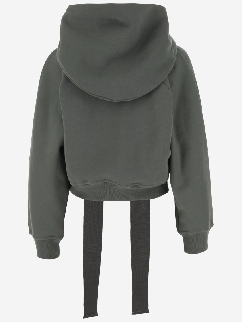 Medallion long-sleeve hoodie - Green