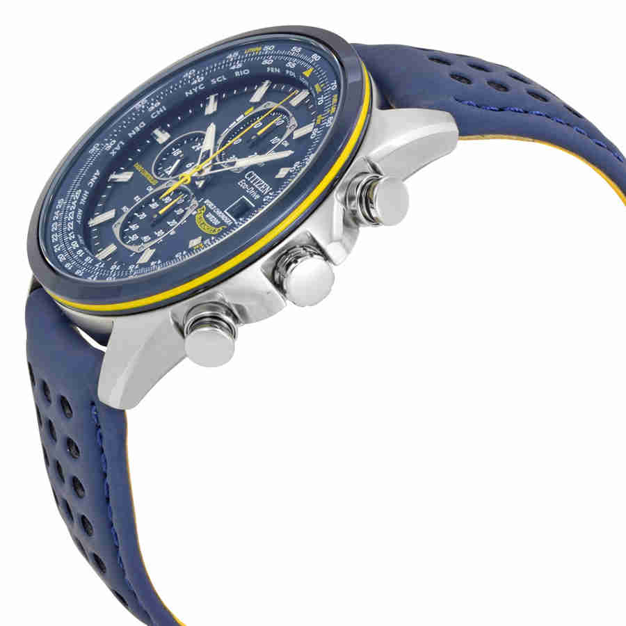 Eco Drive Blue Angels World Chronograph Mens Watch AT8020-03L