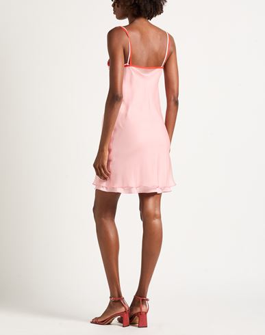 Woman Mini dress Pink Size 6 Silk, Polyester