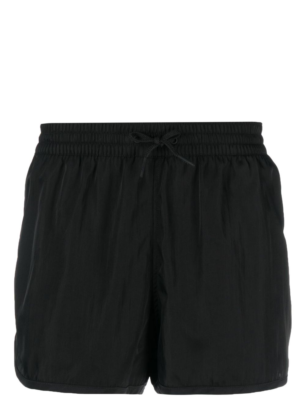 Logo-embroidered drawstring swim shorts - Green