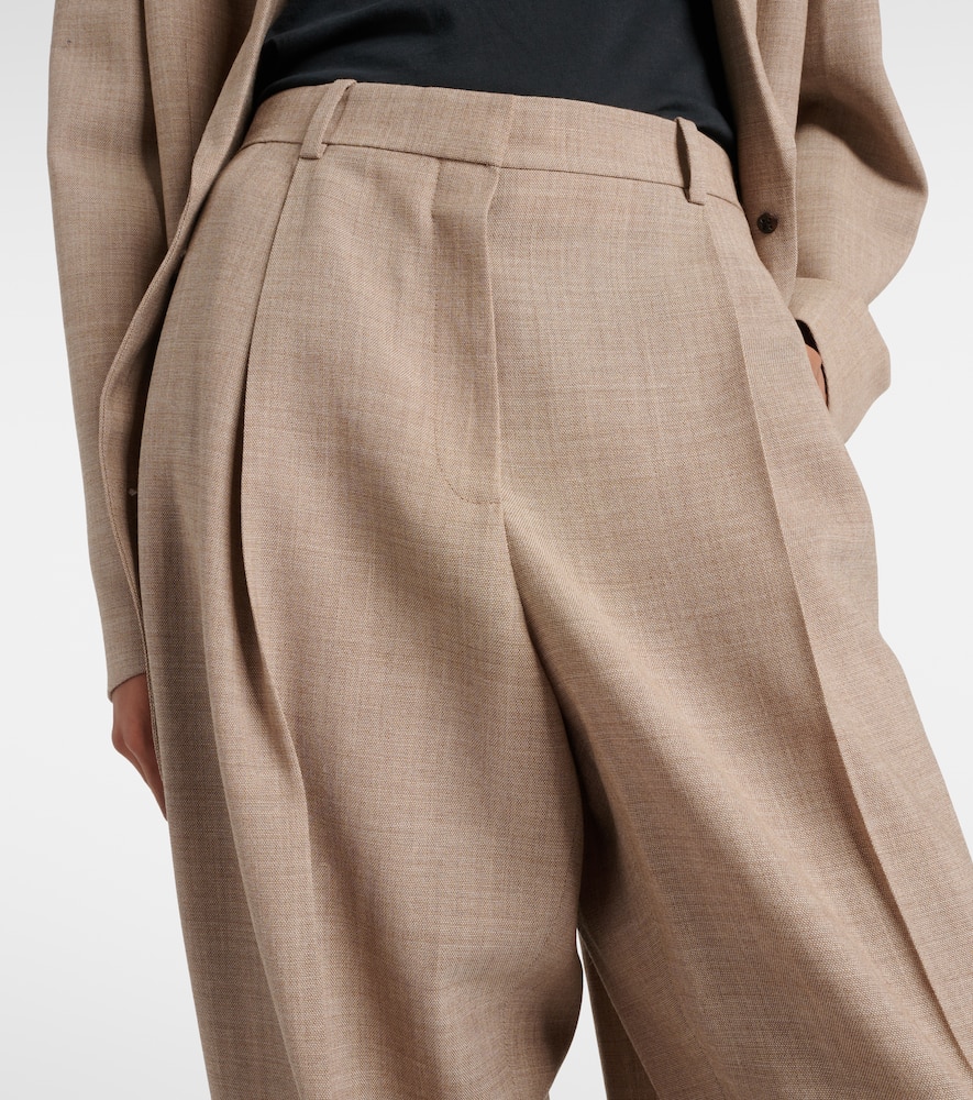 Tor virgin wool wide-leg pants