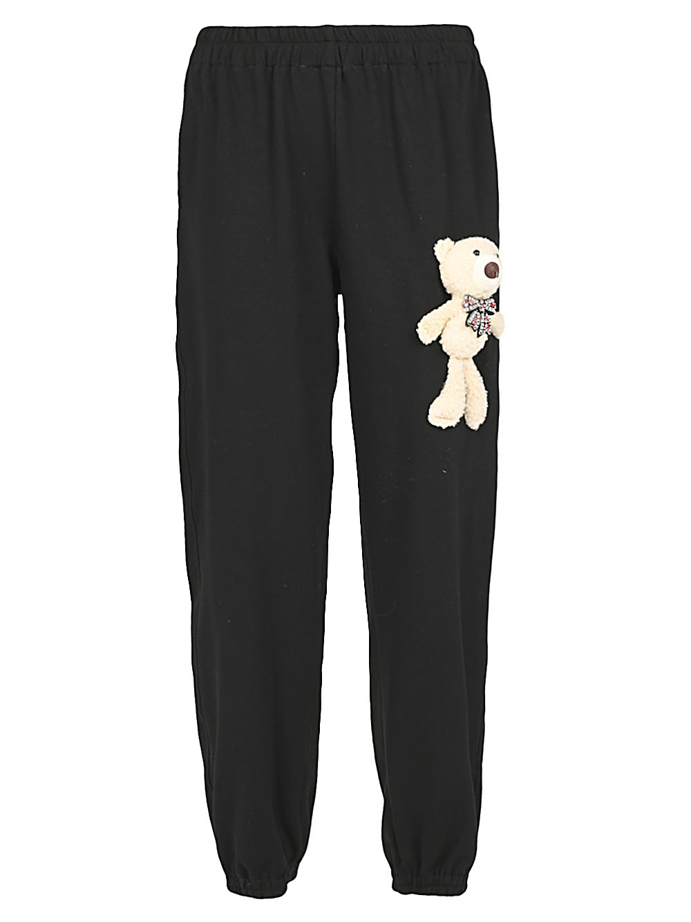 Black Cotton Bear Sweatpants