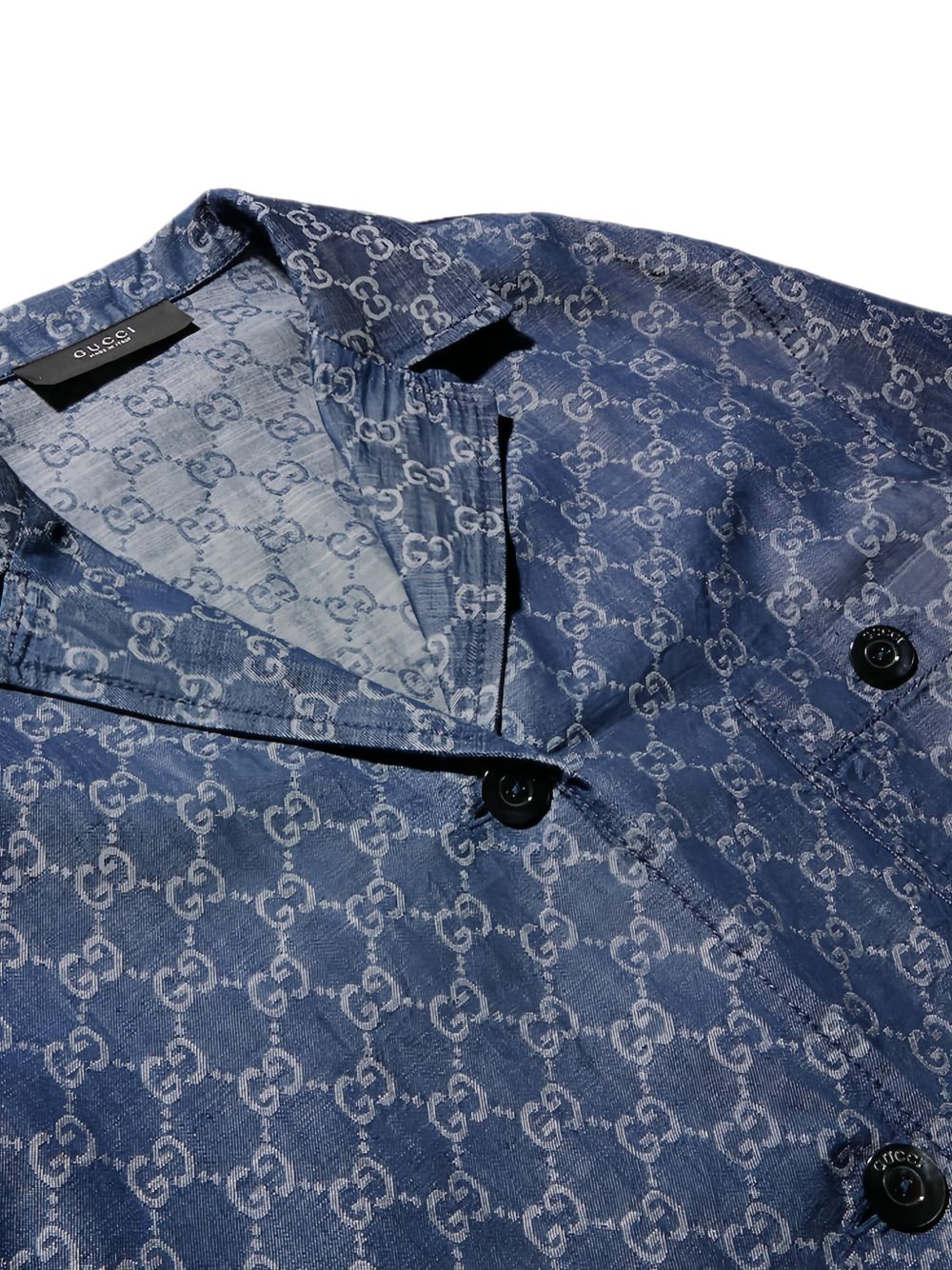 Gucci Gg Denim Cotton Shirt