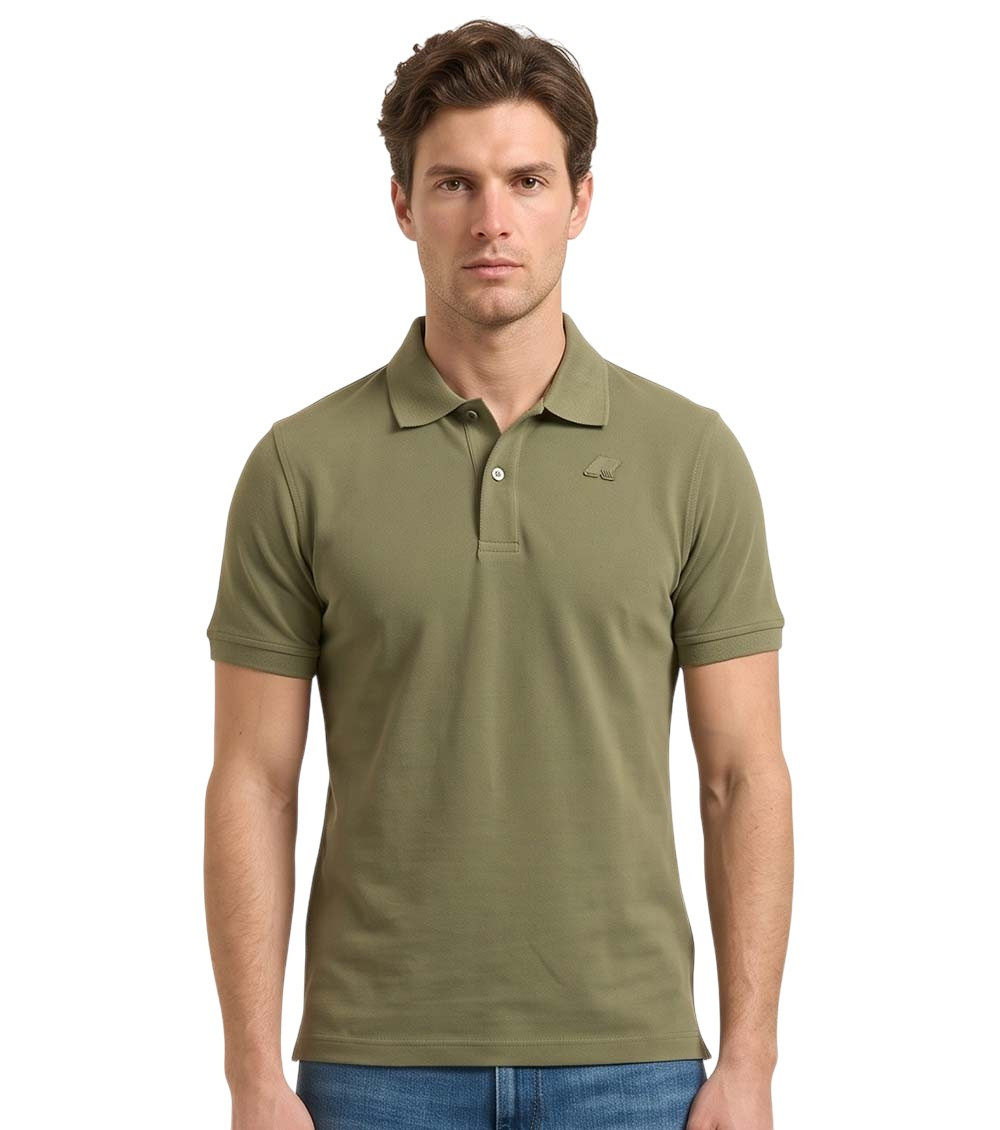 Green Shirt Collar Polo