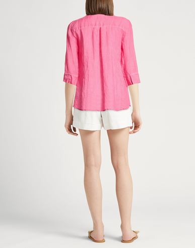 Woman Shirt Fuchsia Size 10 Linen