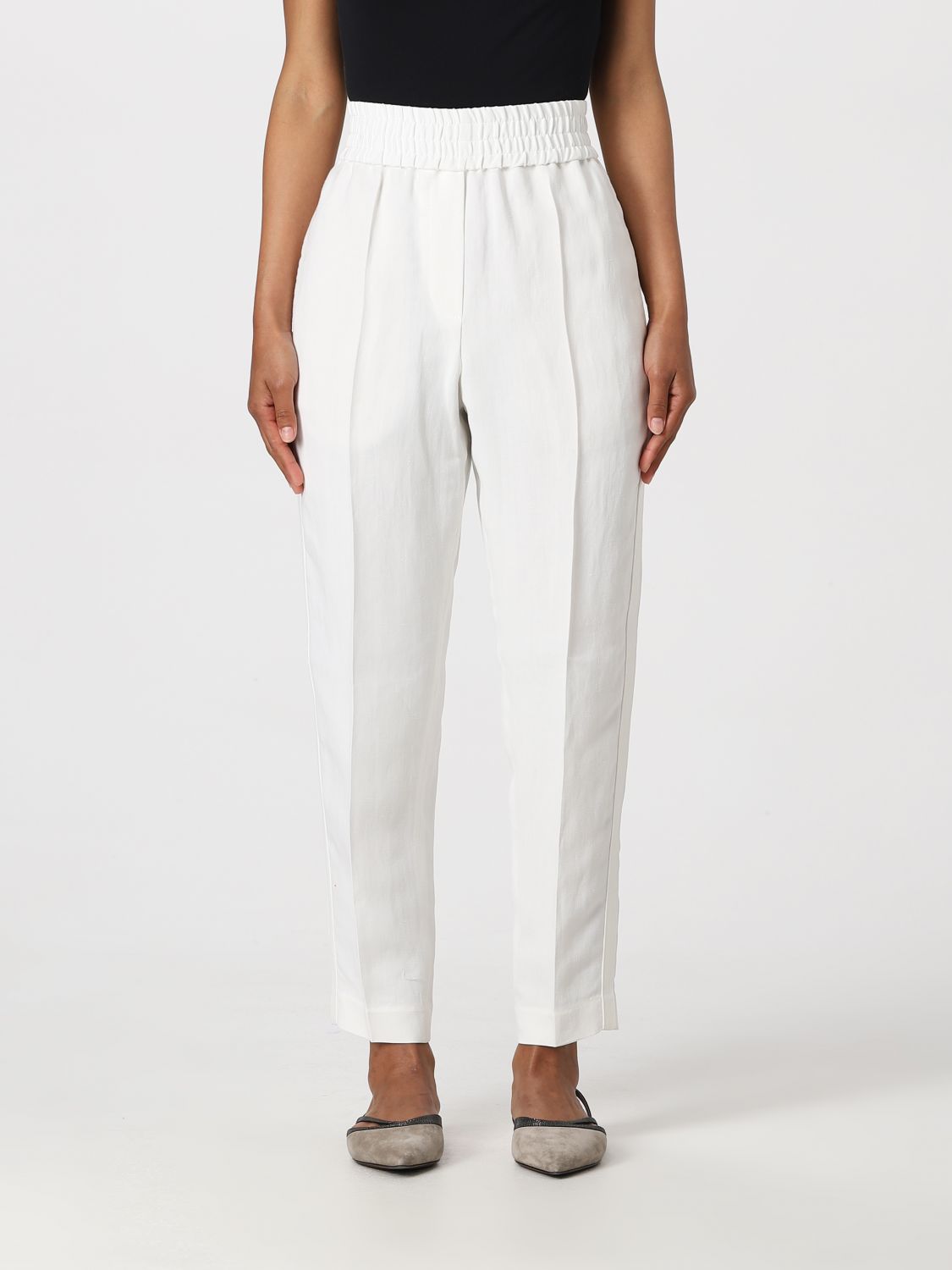 Pants Woman color White