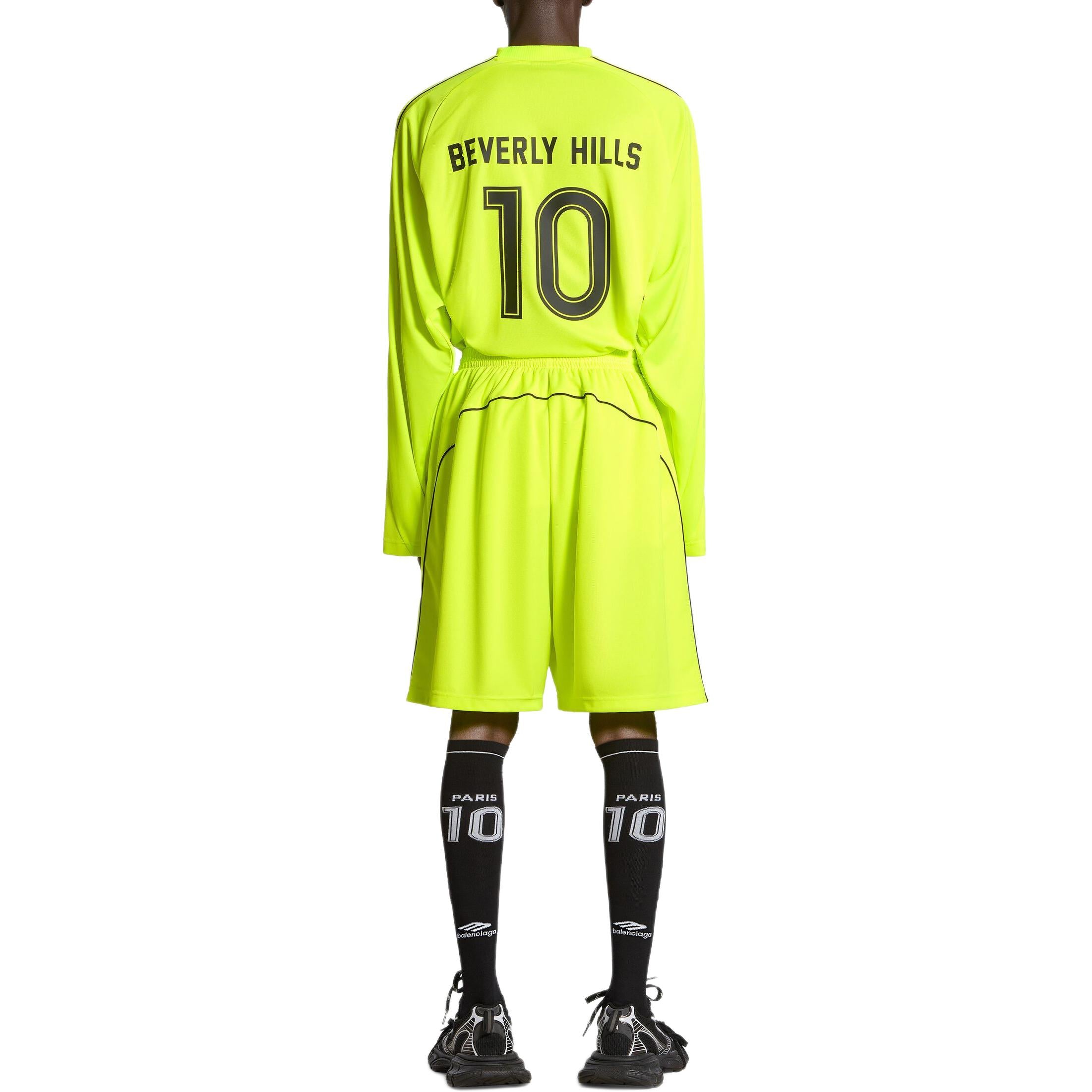 Baggy Soccer Shorts 'Neon Yellow'