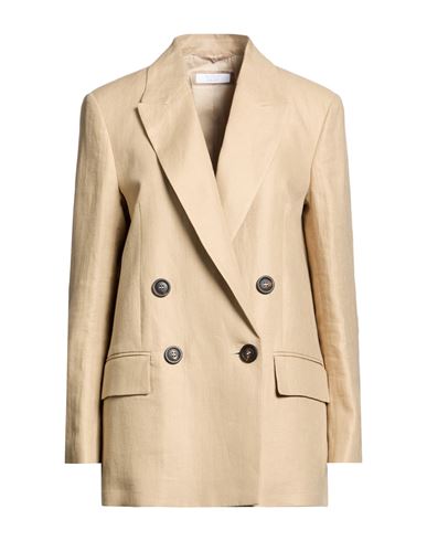 Easy Woman Blazer Sand Size 8 Linen