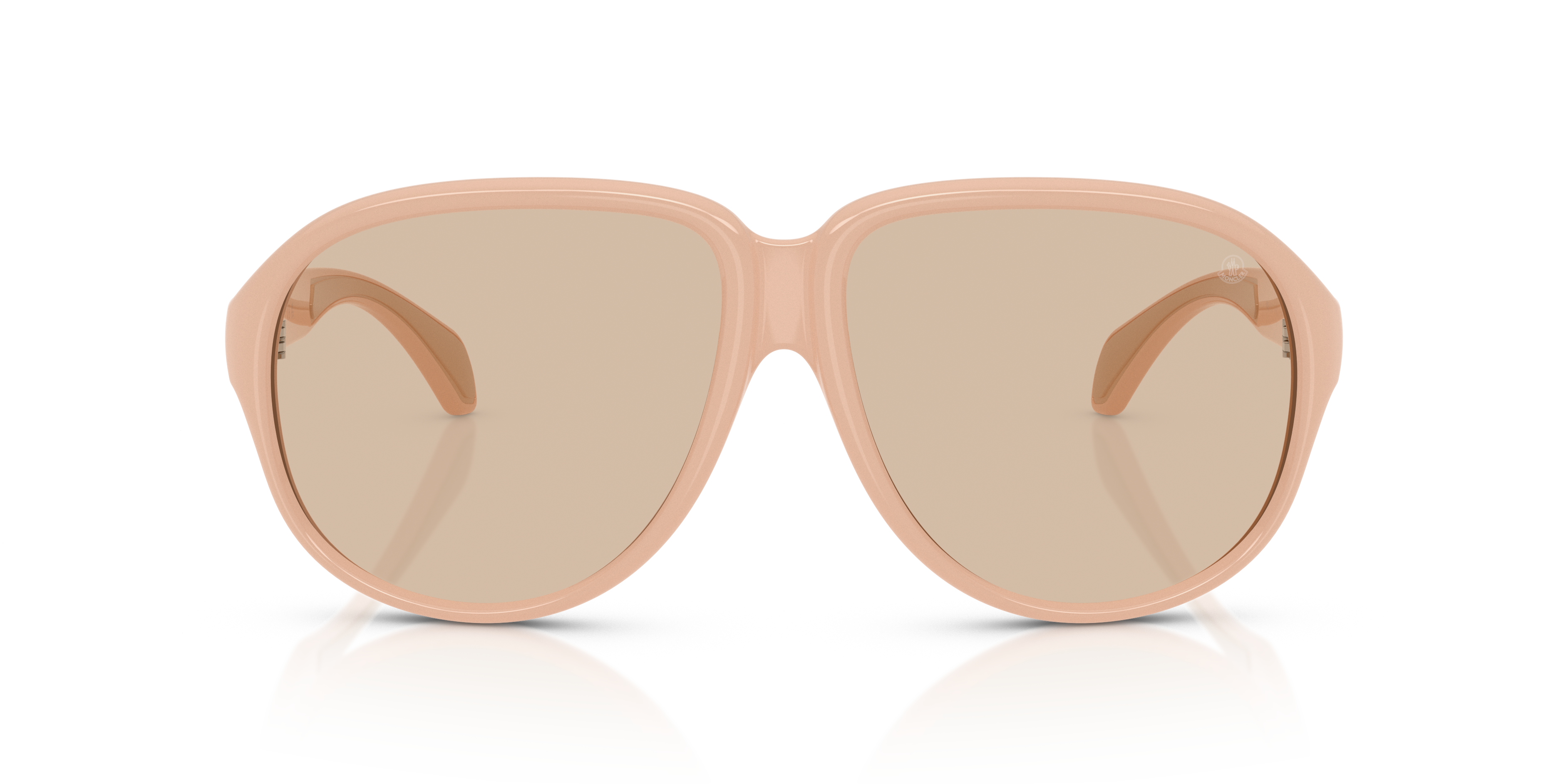 Moncler Unisex Moncler ME8001 HALCYONNE 500493 Sunglasses Injected Pink Brown Pilot Norma
