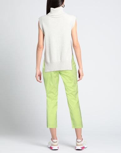 Liviana Conti Woman Pants Light green Size 4 Cotton, Polyamide, Elastane