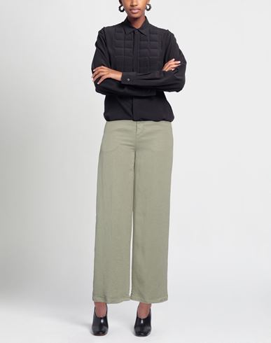 True Nyc Woman Pants Sage green Size 28 Lyocell, Linen, Cotton