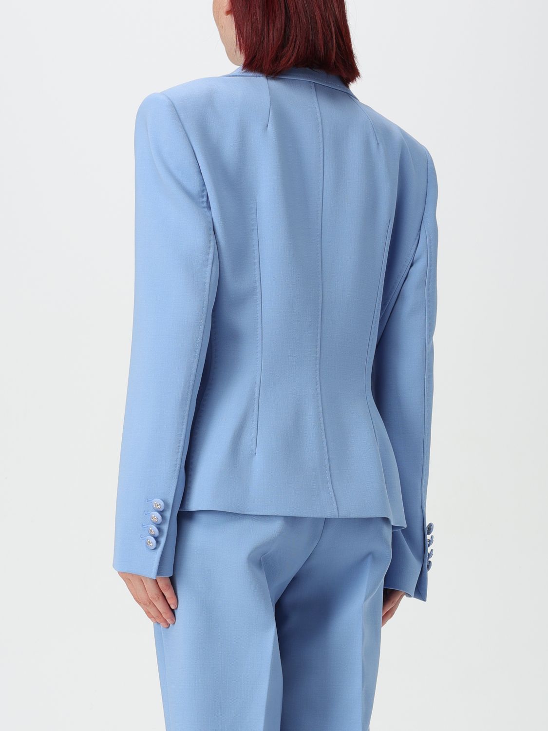 Fitted buttoned jacket - Blue