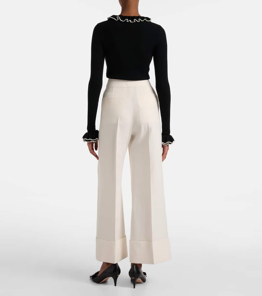 Crepe Couture wide-leg pants