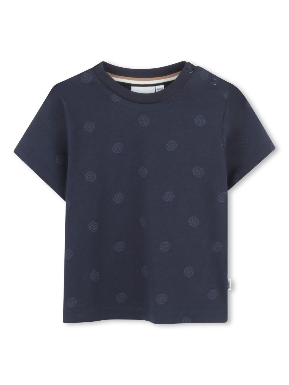 Geometric-print T-shirt - Blue
