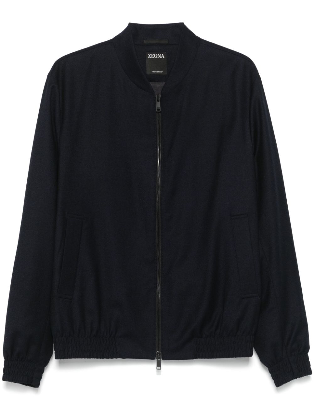 Wool bomber jacket - Blue