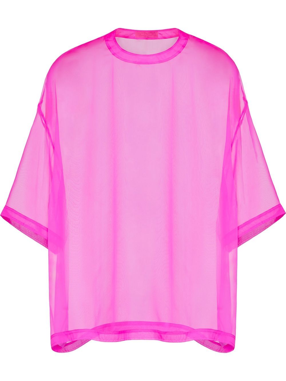 Valentino Garavani crew neck chiffon top - Pink