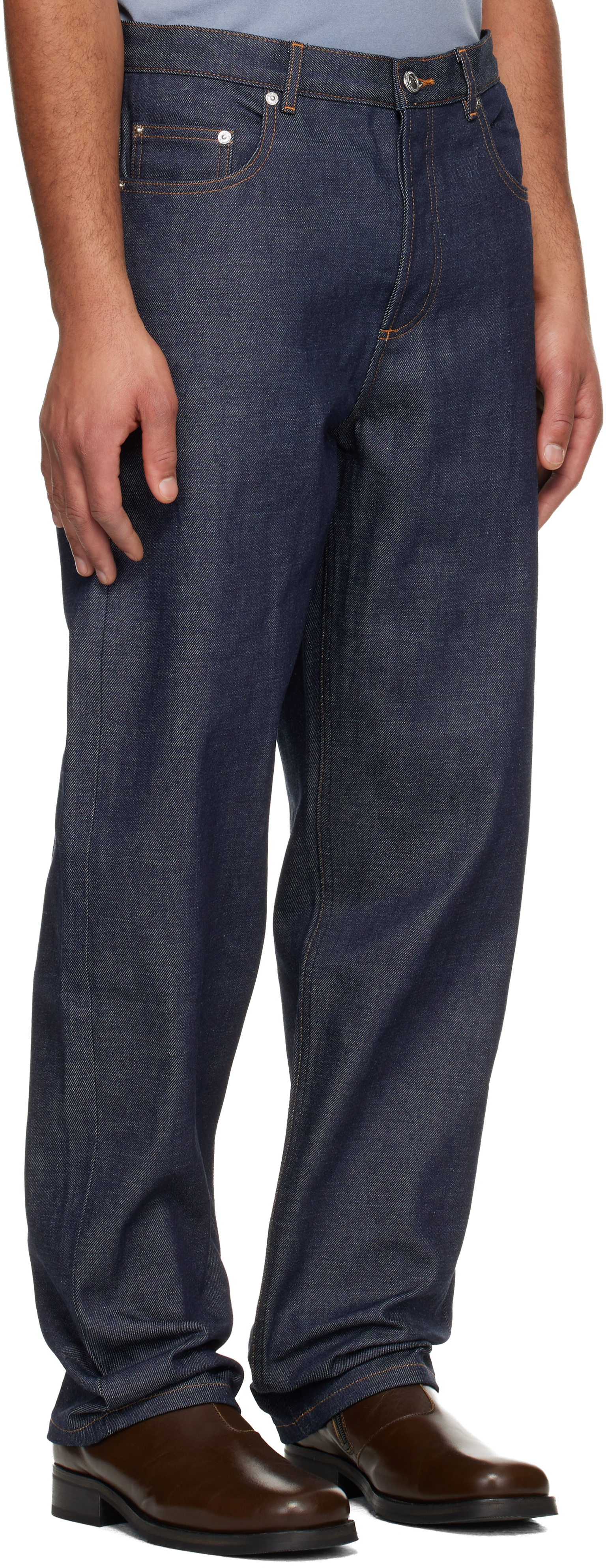 A. P.C. Navy Fairfax Jeans